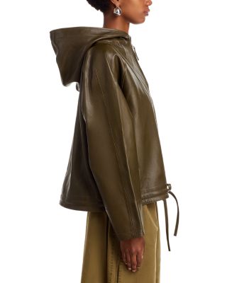 Workwear Leather Hoodie