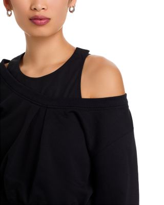 Long Sleeve Double Layer Combo Dress