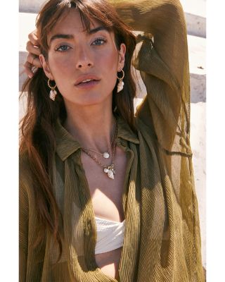 Oleana Charm Necklace, 16"-18"