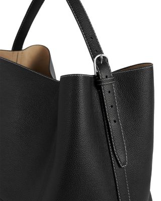 Belted Leather Tote 