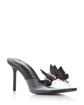 Women's Vanessa Butterfly & Faux Pearl Mule Sandals