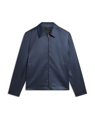 Fluidj High Shine Regular Fit Harrington Jacket