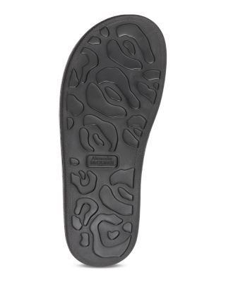 Women's Leather Slide Sandals 