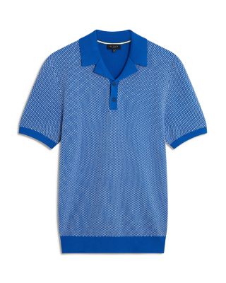Gregry Textured Knit Polo Shirt