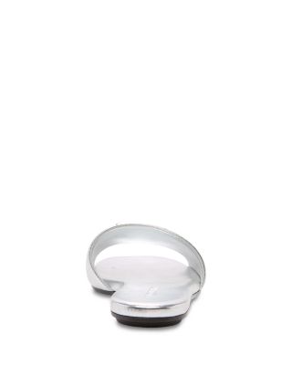 Women's Leather Slide Sandals