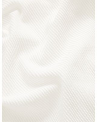 Aindrea Textured Rib Open Neck Knitted Polo Shirt