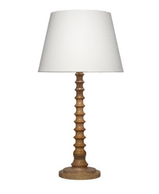 Revolution Wood Table Lamp with Linen Shade