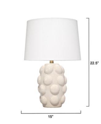 Silas Ceramic Table Lamp with Linen Shade