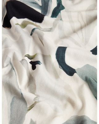 Almoi Abstract Floral Print Pure Cotton Tee