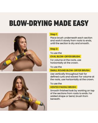 The Triple Shot Interchangeable Blow Dryer Brush