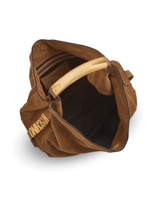 Handle Me Medium Suede Shoulder Bag