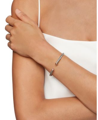 Cable Classic Bracelet with Morganite and 18K Rose Gold