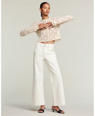 Modern Pocket Wide Leg Jeans in Au Natural
