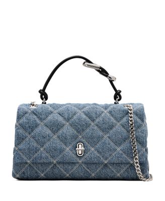 MARC JACOBS - The Dual Chain Quilted Denim Shoulder Bag