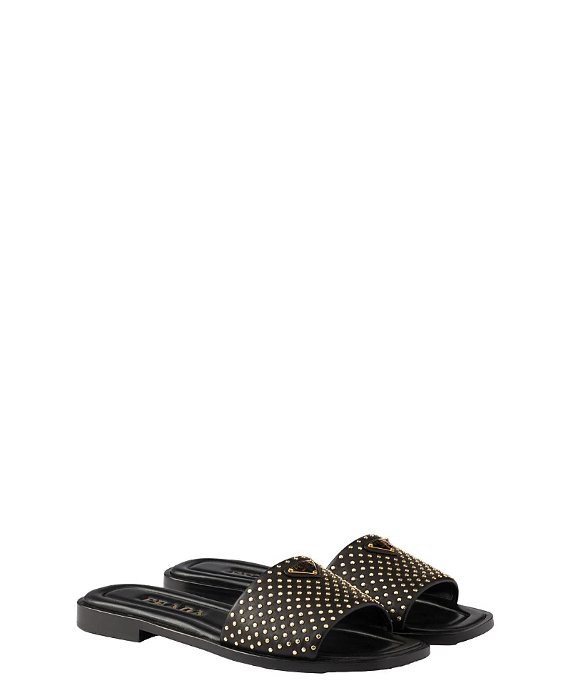 Prada Nappa Leather Slides