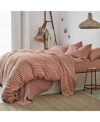 Pembroke Stripe Linen Duvet Cover, King