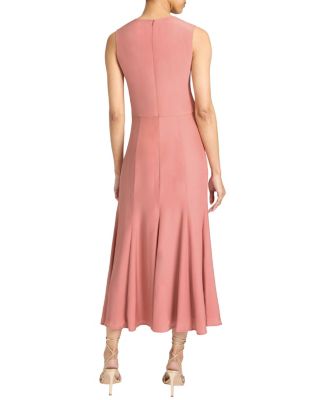 ROSALIA Sleeveless Midi Dress in Silk Crepe de Chine