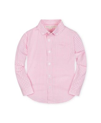 Boys' Organic Poplin Long Sleeve Button Down Shirt - Baby