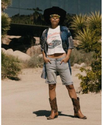 Women's Chevy Hearbeat of America Mock Neck Crop Tee