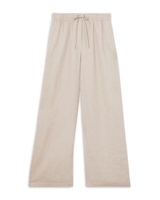 Willow Linen Blend Wide Leg Trousers