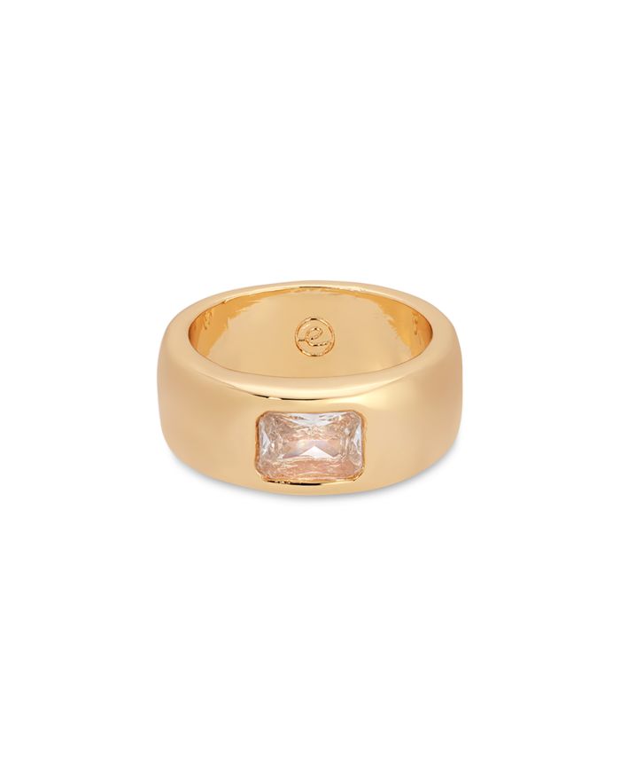Treasure Emerald Cut Cubic Zirconia Band Ring