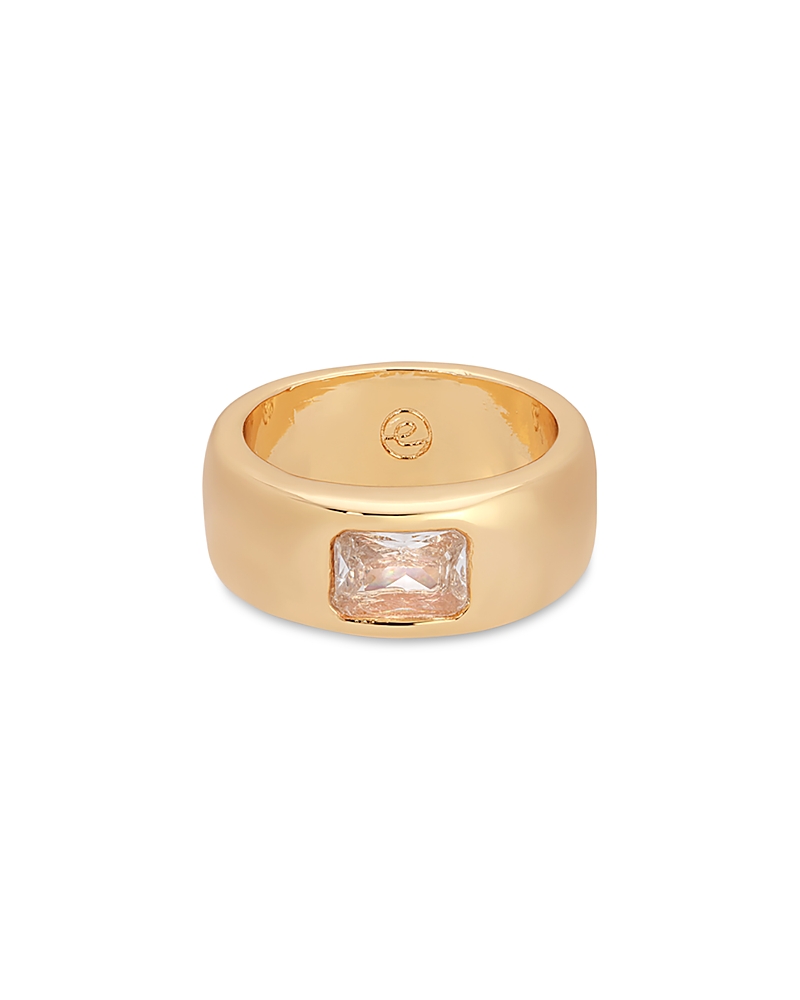 Ettika Treasure Emerald Cut Cubic Zirconia Band Ring