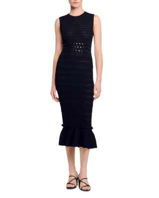 Studded Knit Midi Dress