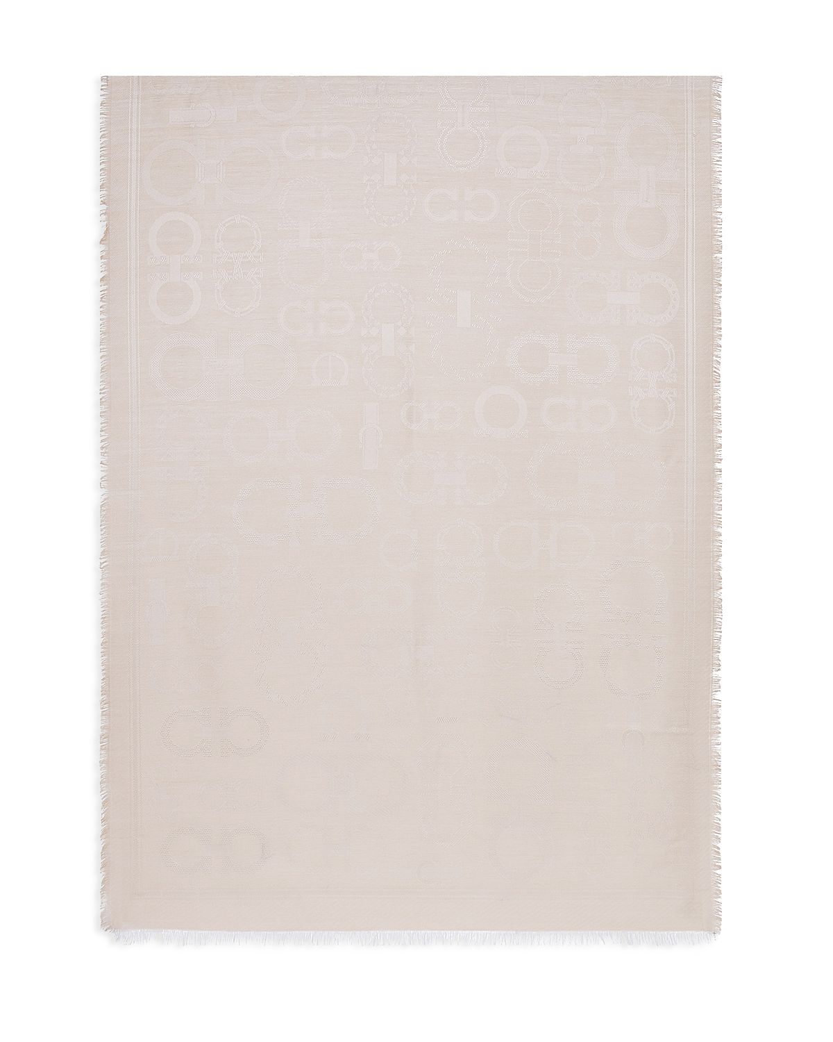 Ferragamo Fibbie Gancini Silk & Cashmere Stole