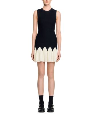 Two Tone Knit Mini Dress