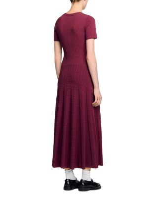 Short Sleeve Knit Maxi Dress