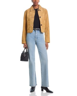 Suede Cropped Jacket