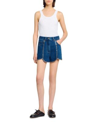 Rhinestone Denim Shorts
