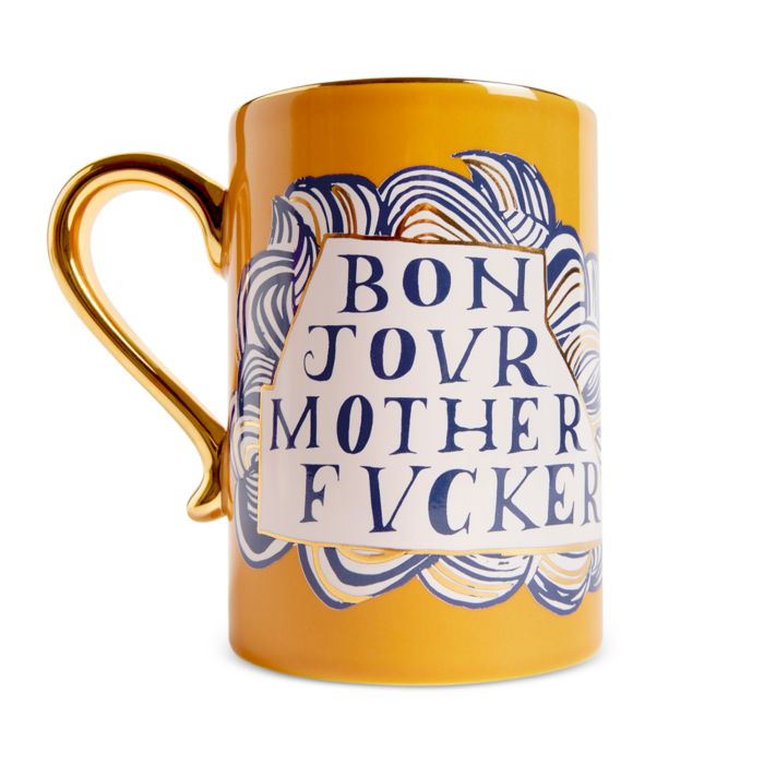 Ruan Hoffmann Bonjour Mugs, Set of 2