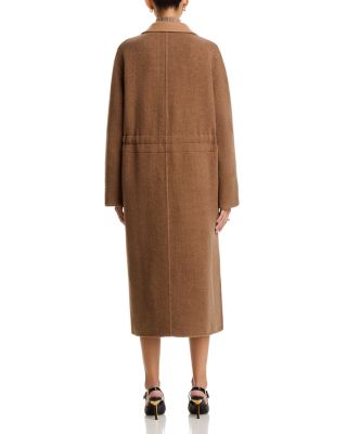 Wool Cashmere Soft Herringbone Coat