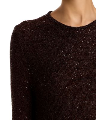 Sequin Knit Midi Dress