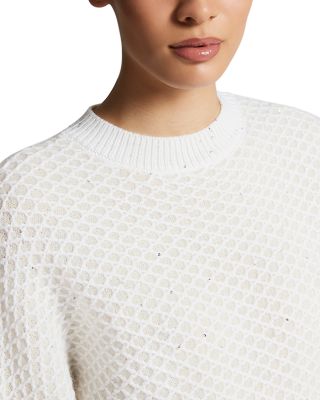 Sequin Elbow Sleeve Sweater