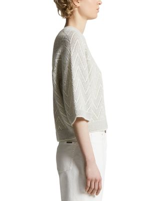 Zigzag Raglan Sleeve Sweater