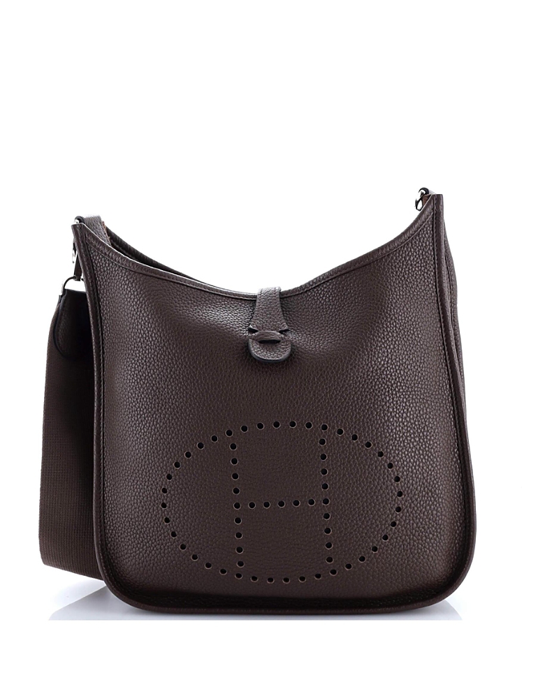 Pre-owned Pre-owned Hermes Hermes Pm Evelyne Bag Gen Iii Clemence In Brown