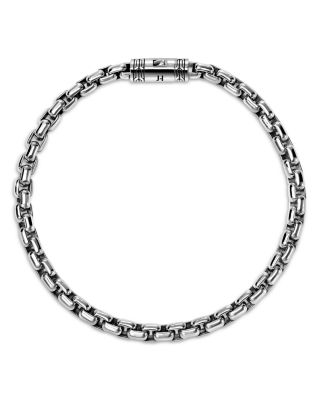 Sterling Silver Box Chain Bracelet, 4.8mm