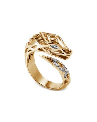 Sterling Silver or Yellow Gold Naga Ring