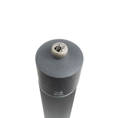 Line Pepper Mill, Carbon Aluminum and Beechwood, 9"