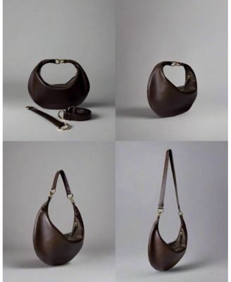 3-in-1 Small Convertible Hobo Crescent Ring Bag