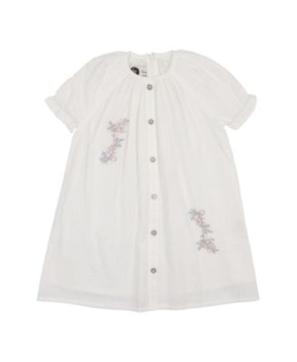 Girls' Delicate Floral Short Sleeve Dress - Little Kid