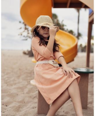 Girls' Boxy Belt Bag 3/4 Sleeve Dress - Little Kid, Big Kid