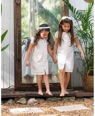 Girls' Clip Dot Girls Short Sleeve Dress - Little Kid, Big Kid