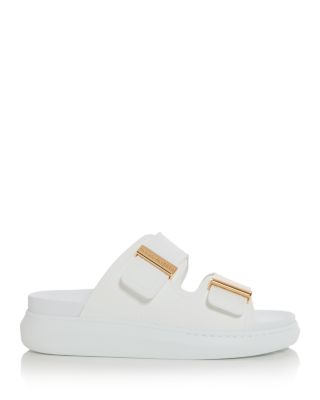 Women's Leather Slide Sandals 