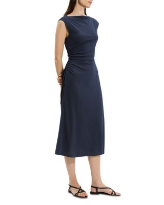 Boat Neck Midi Dress