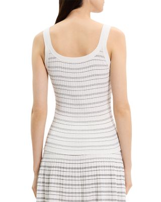 Ribbed Contrast Stripe Tank