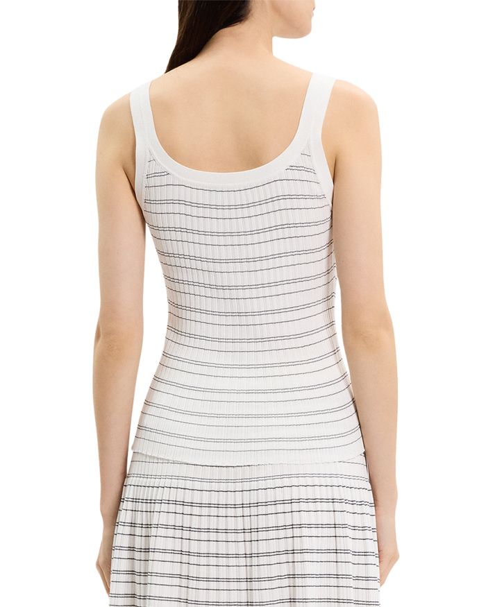 Ribbed Contrast Stripe Tank