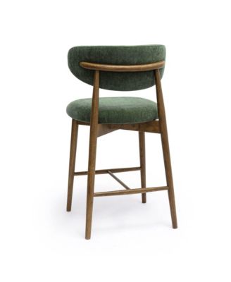 Zinea Performance Textured Velvet Counter Stool